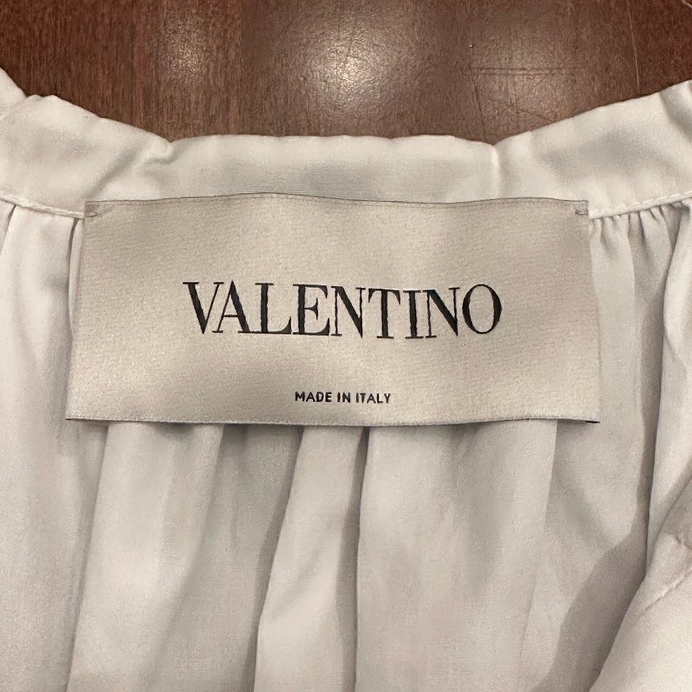 Valentino Women’s  beads embellished cuffs dress  in white size 6 NWT $4700 - Picture 11 of 15